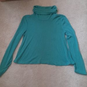 Turquoise turtleneck